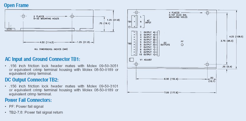 SRW-115-4003 | AC/DC | Aus: 5 V DC|-5 V DC|15 V DC|-15 V DC | Integrated Power Designs