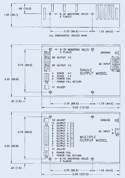 SRW-100-4003 | AC/DC|medizinisch | Aus: 5 V DC|24 V DC|15 V DC|-15 V DC | Integrated Power Designs