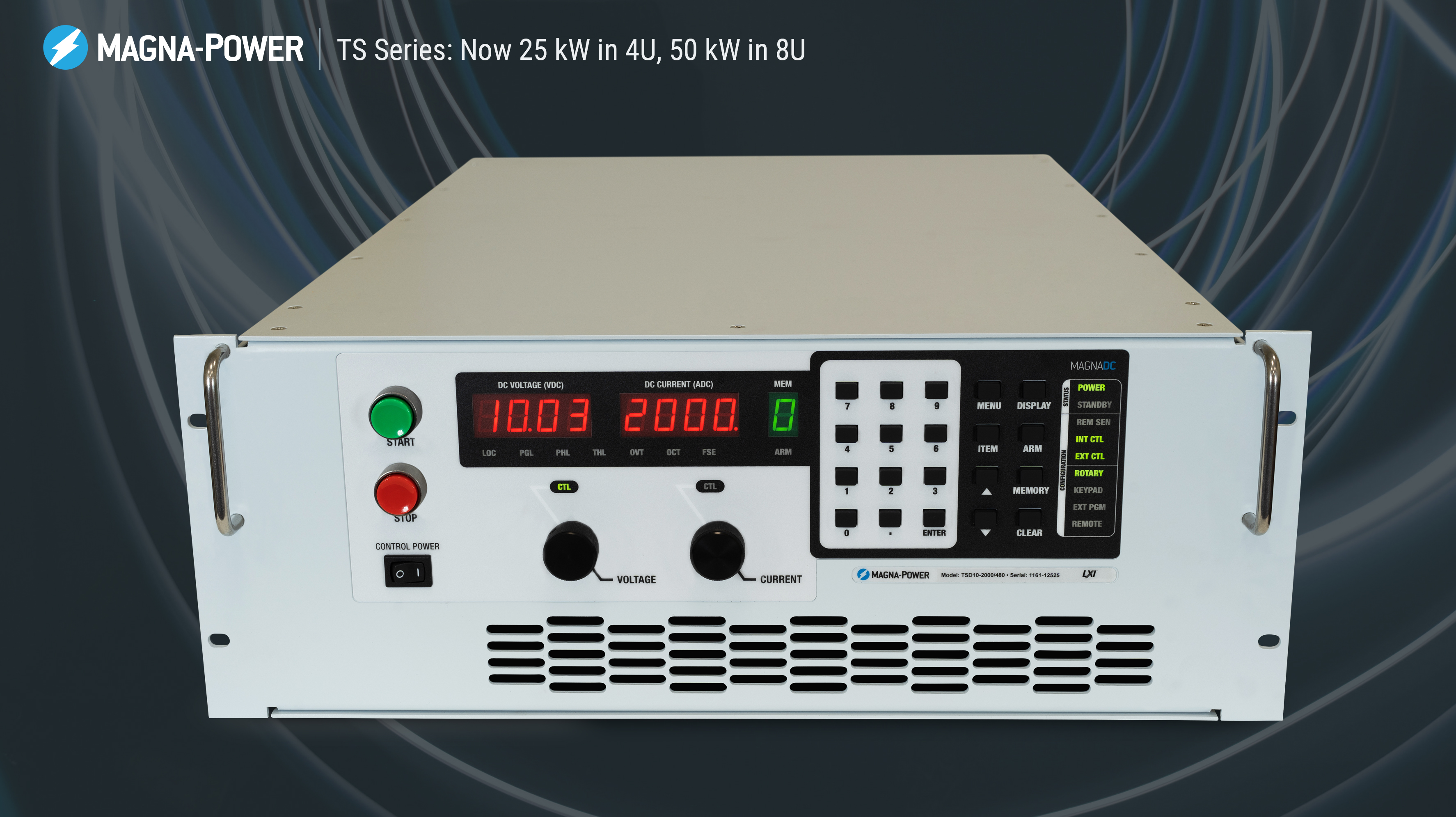 TS2000-22.5 | AC/DC-programmierbar | Aus: 2000 V DC | Magna-Power