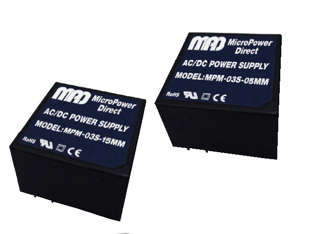 Produktabbildung zu MicroPower Direct MPM-03MM-Serie: AC/DC-Netzteil für industrielle Stromversorgung im OEM-Gerätebau.
