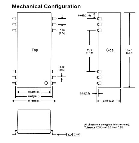 12S3R3.700SMT | DC/DC | Ein: 9-18 V DC | Aus: 3,3 V DC | Calex