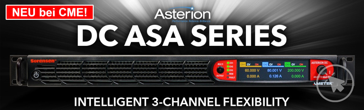 Asterion ASA - DC Power Source | AC/DC-programmierbar | Aus: 60-400 V DC | Sorensen AMETEK