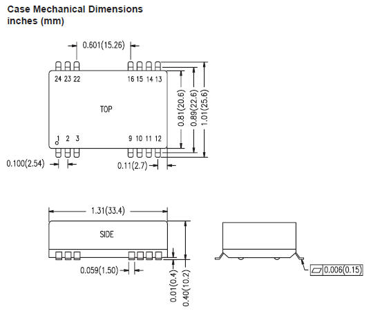 12S12.417SMT | DC/DC | Ein: 9-18 V DC | Aus: 12 V DC | Calex