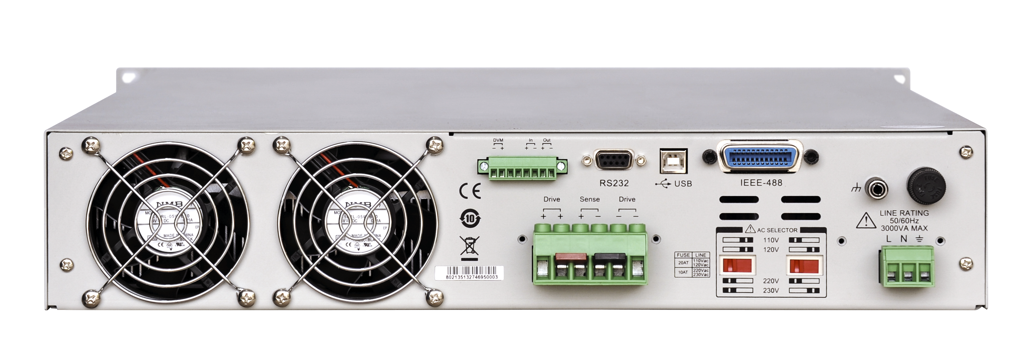 IT6100B_Rueckseite IT6100B | AC/DC-programmierbar | Aus: 20-72 V DC | ITECH Electronics