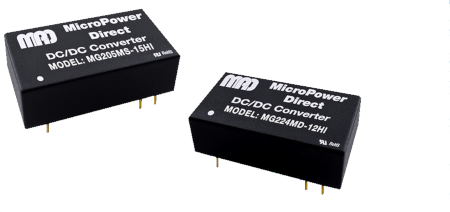 Abbildung zu MicroPower Direct MG200-Serie: DC/DC-Wandler im DIP-Gehäuse für industrielle Stromversorgung im OEM-Gerätebau.