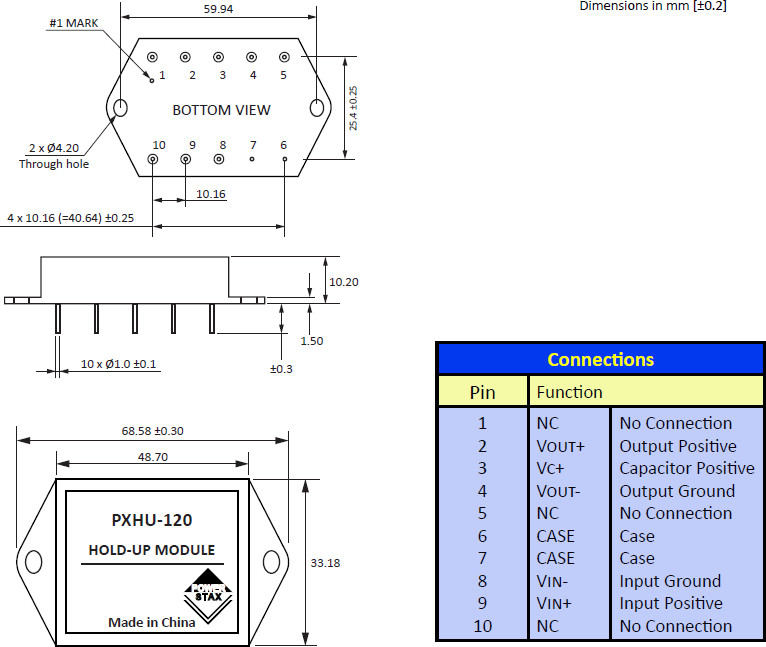 PXHU-120 | DC/DC | Ein: 16-40 V DC | Aus: 16-40 V DC | Powerstax