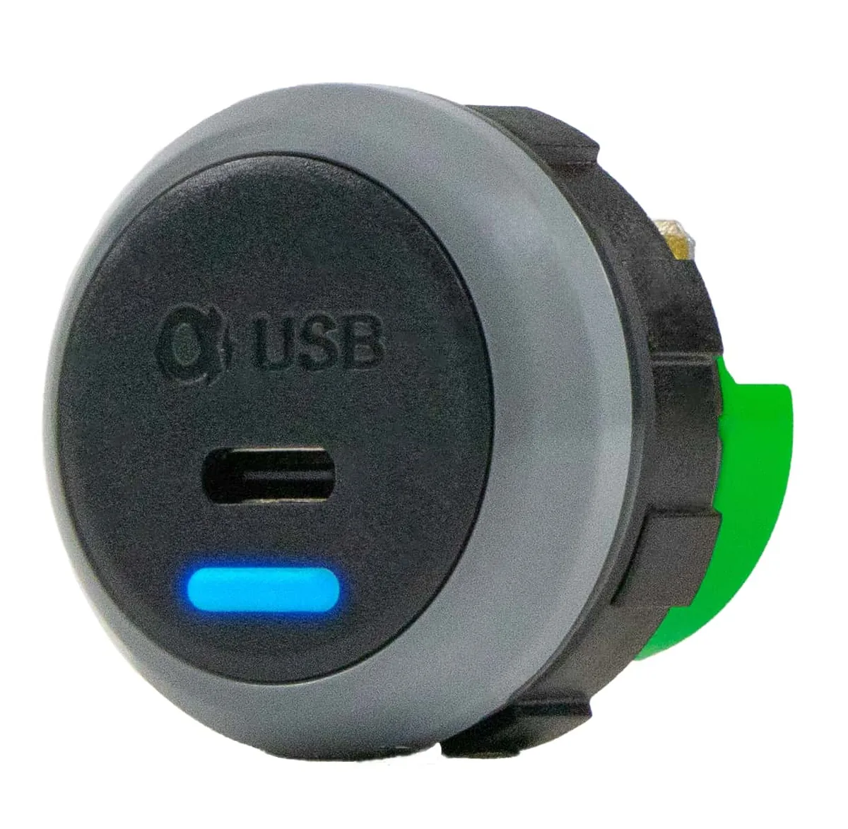 Alfatronix PRPWp-C USB-Ladegerät für Schienenfahrzeuge mit USB-C.