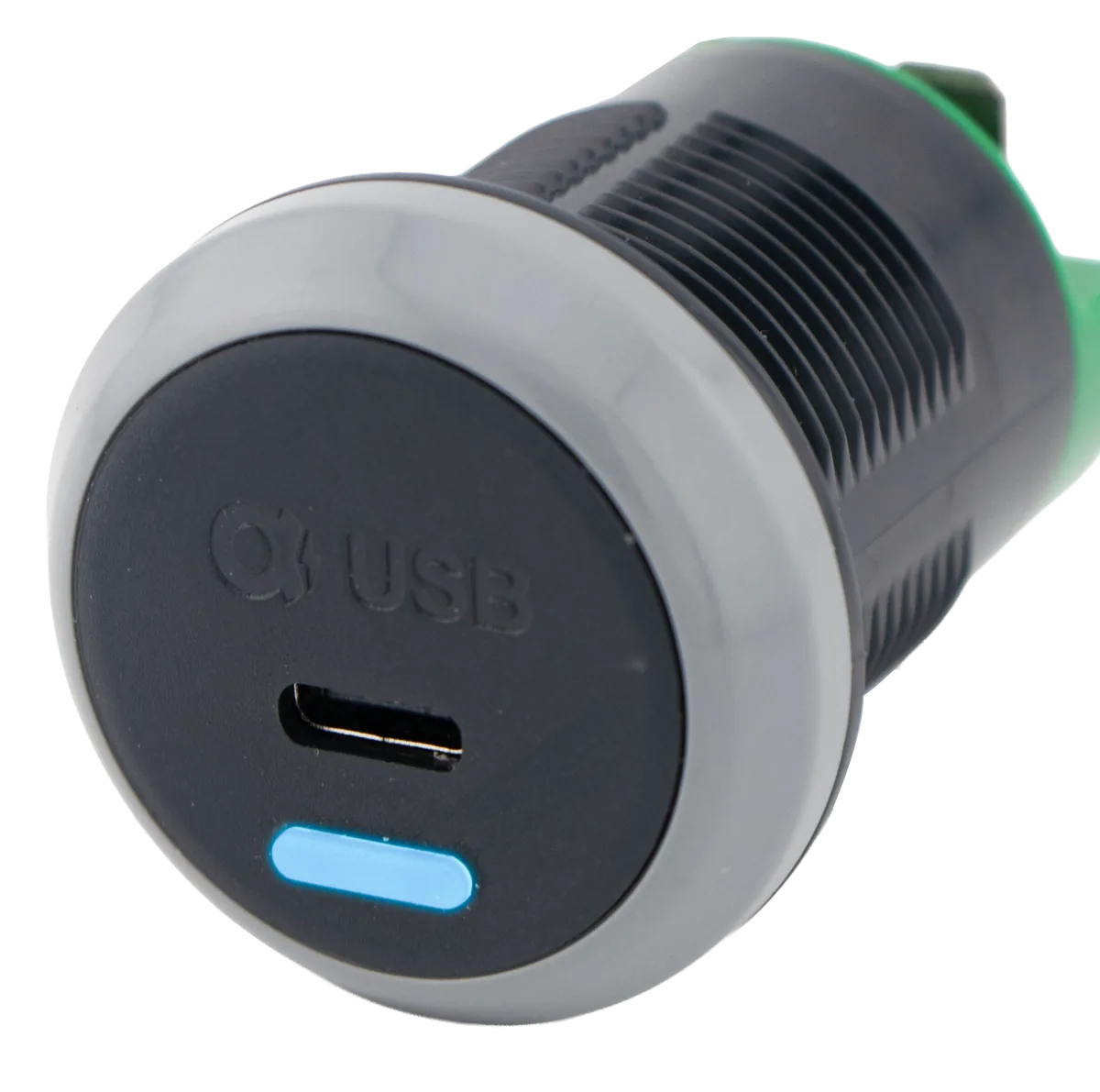 Alfatronix PR65R-C USB-Ladegerät für Schienenfahrzeuge mit USB-C.