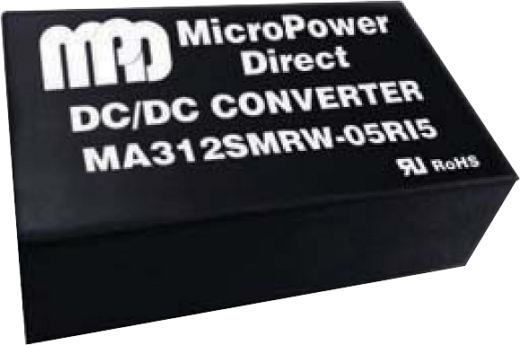 MA312SMRW-15RI5 | DC/DC|medizinisch | Ein: 9-18 V DC | Aus: 15 V DC | MicroPower Direct MA312SMRW-15RI5 | DC/DC|medizinisch | Ein: 9-18 V DC | Aus: 15 V DC | MicroPower Direct