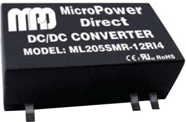 ML205DMR-12RI4 | medizinisch|DC/DC | Ein: 5 V DC | Aus: -12 V DC|12 V DC | MicroPower Direct